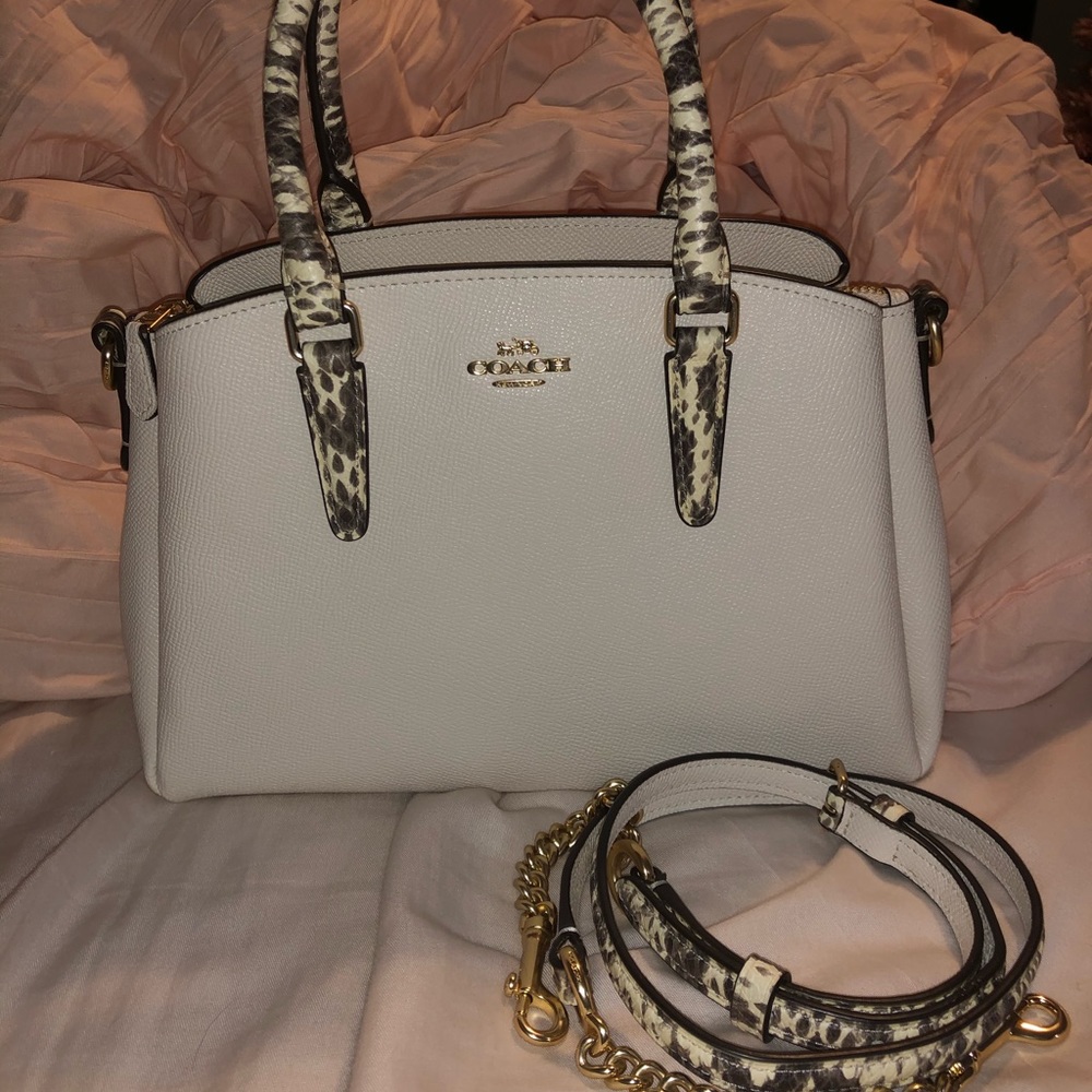 Coach Snakeskin Trim Bag and Strap